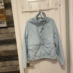 lululemon athletica Pale Blue Hooded Crop Utility Jacket
